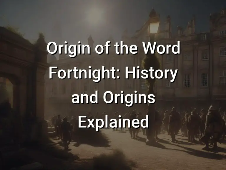 Origin of the Word Fortnight: History and Origins Explained