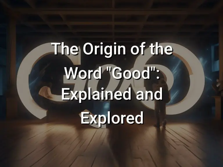 The Origin of the Word “Good”: Explained and Explored