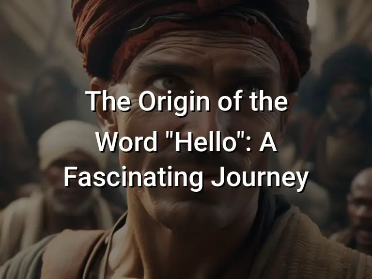 The Origin of the Word “Hello”: A Fascinating Journey