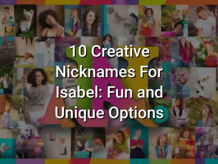 10 Creative Nicknames For Isabel Fun and Unique Options Symbol Genie