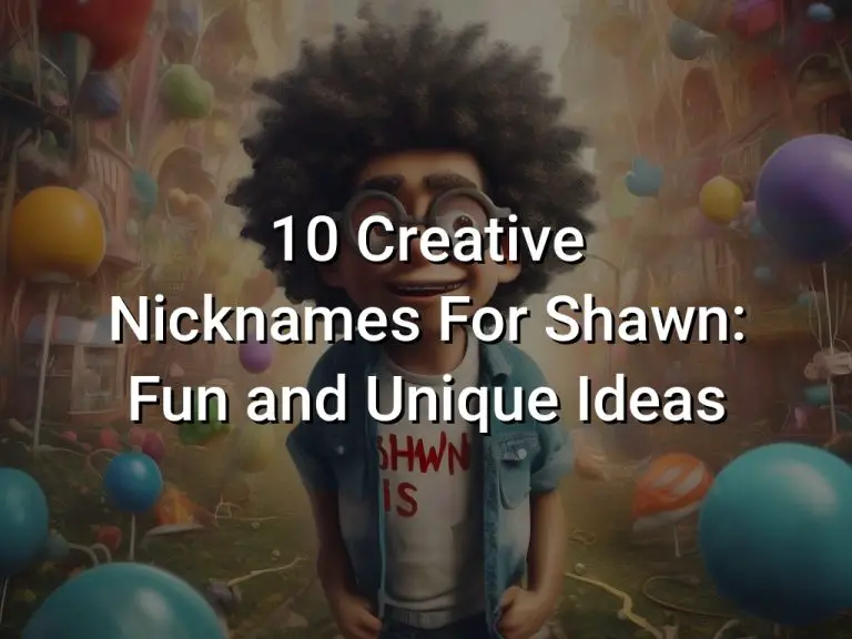 10 Creative Nicknames For Shawn: Fun and Unique Ideas