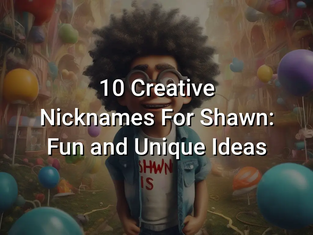 10 Creative Nicknames For Shawn Fun And Unique Ideas Symbol Genie