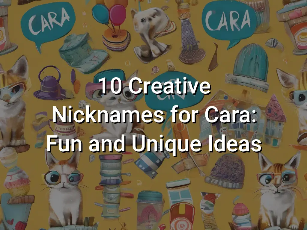 10 Creative Nicknames For Cara: Fun And Unique Ideas - Symbol Genie