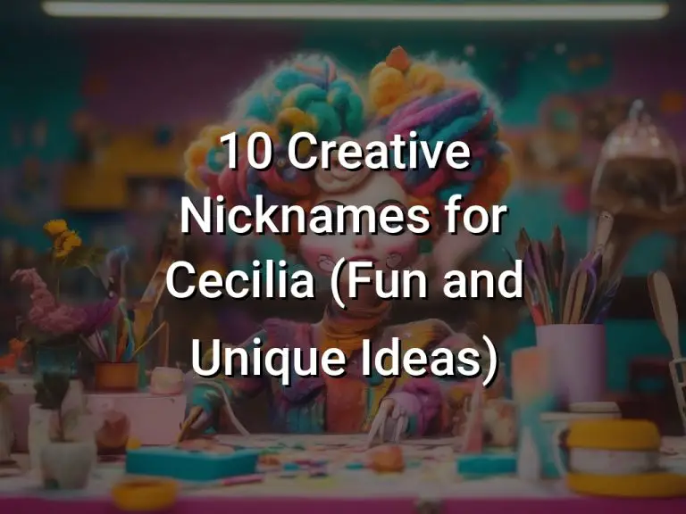 10 Creative Nicknames for Cecilia (Fun and Unique Ideas)