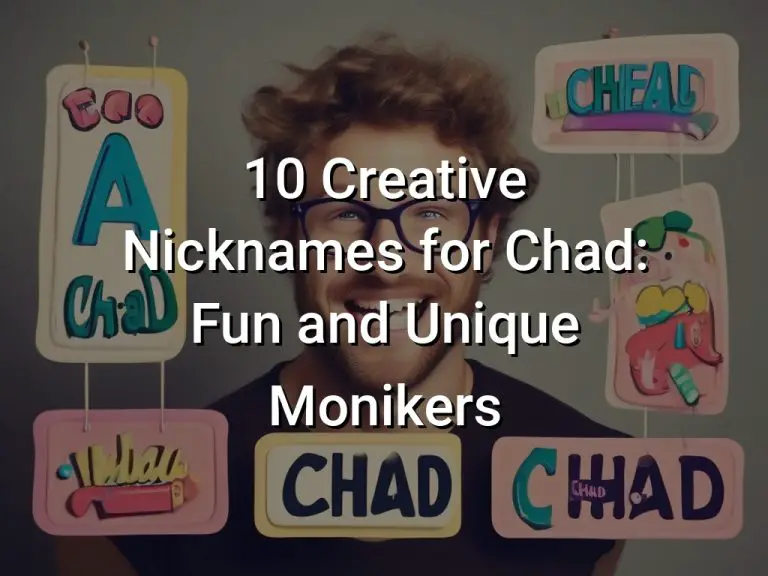 10 Creative Nicknames for Chad: Fun and Unique Monikers