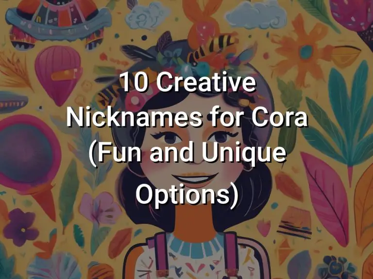 10 Creative Nicknames for Cora (Fun and Unique Options)