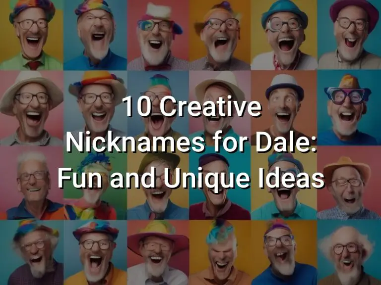 10 Creative Nicknames for Dale: Fun and Unique Ideas
