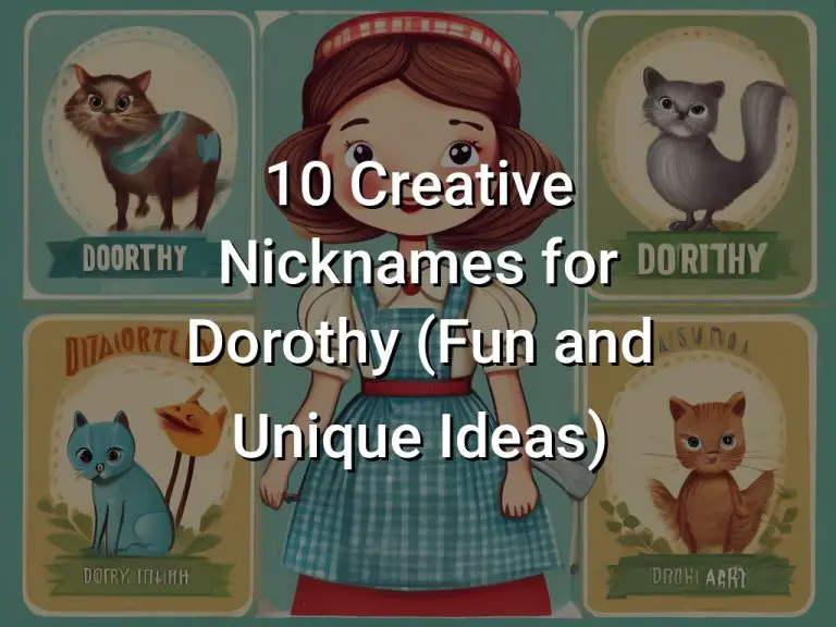 10 Creative Nicknames for Dorothy (Fun and Unique Ideas)