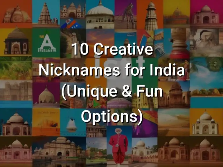 Nicknames For India