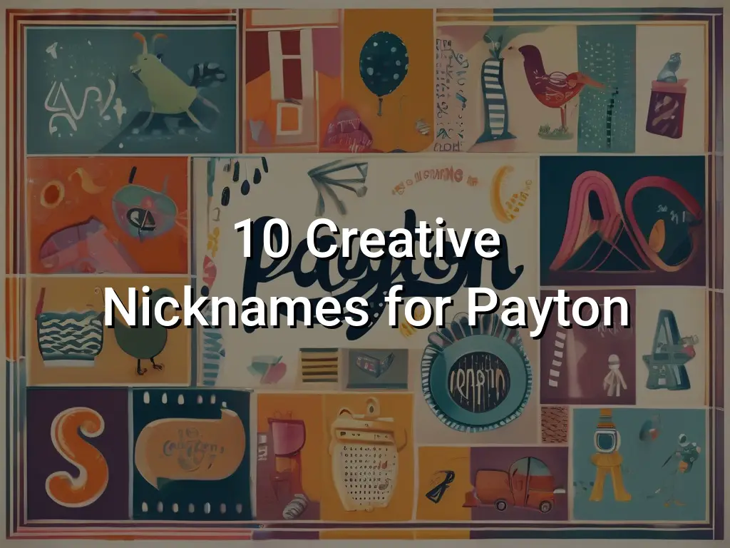 10 Creative Nicknames For Payton - Symbol Genie