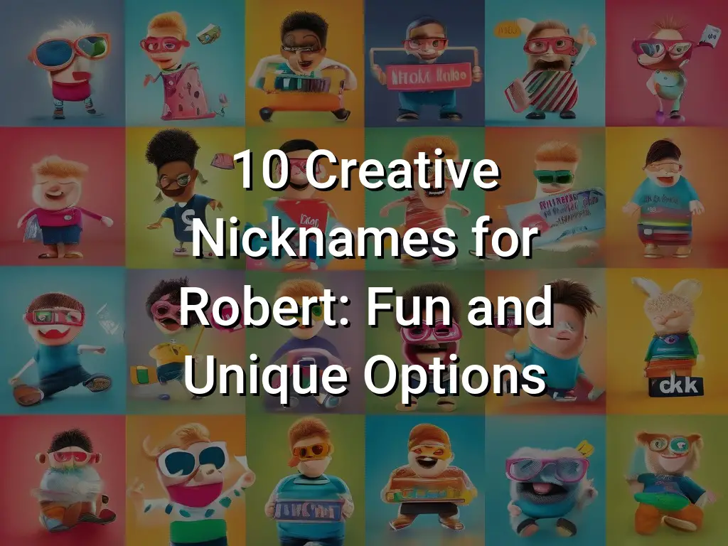 10 Creative Nicknames for Robert Fun and Unique Options Symbol Genie
