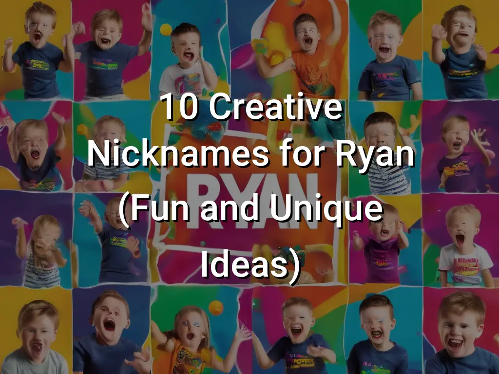 10 Creative Nicknames for Ryan (Fun and Unique Ideas) Symbol Genie