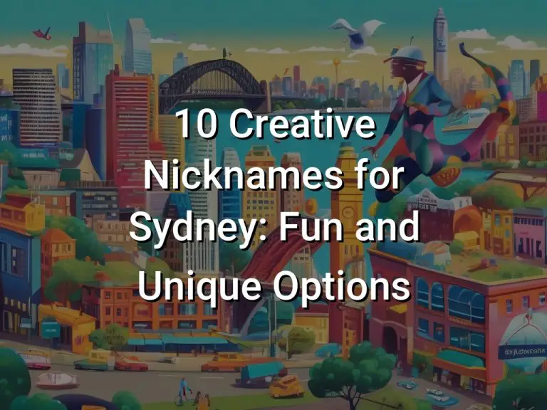 10 Creative Nicknames for Sydney: Fun and Unique Options