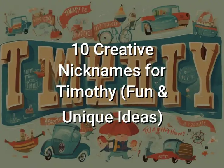 10 Creative Nicknames for Timothy (Fun & Unique Ideas)