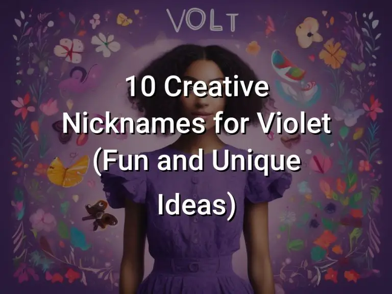 10 Creative Nicknames for Violet (Fun and Unique Ideas)