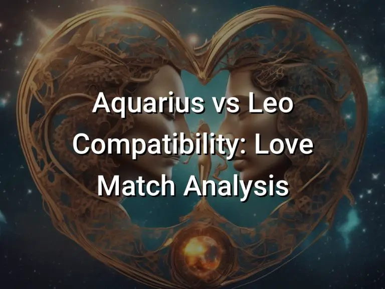 Aquarius vs Leo Compatibility: Love Match Analysis