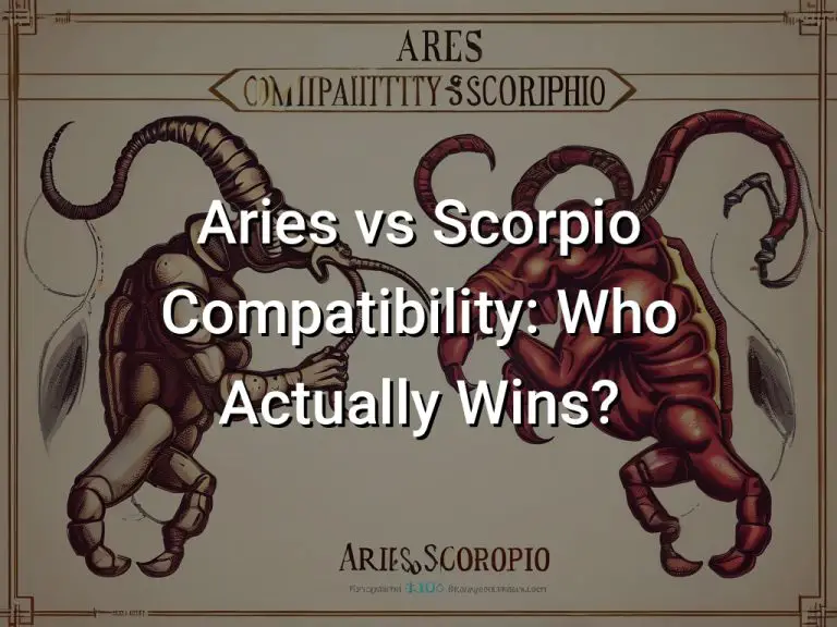 Aries vs Scorpio Compatibility Who Actually Wins - Symbol Genie