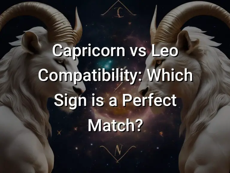 Capricorn vs Leo Compatibility: Which Sign is a Perfect Match?