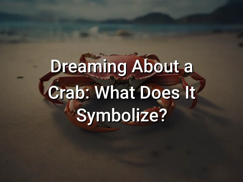 Dreaming About a Crab: What Does It Symbolize? - Symbol Genie