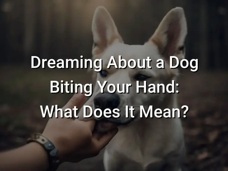 Dreaming About a Dog Biting Your Hand: What Does It Mean? - Symbol Genie