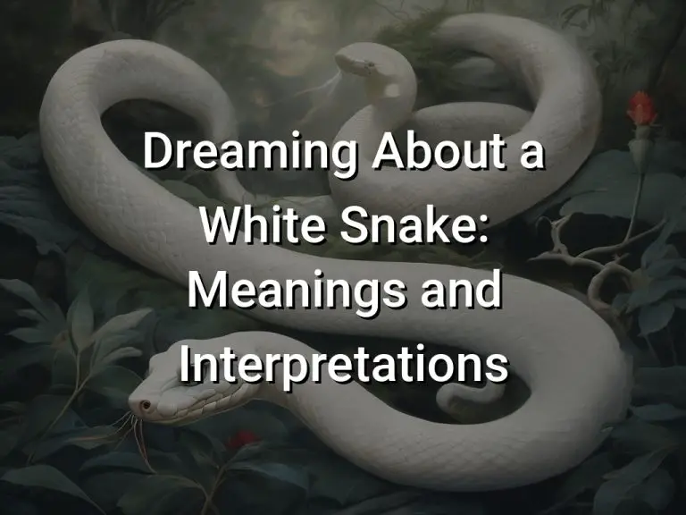 Dreaming About a White Snake Meanings and Interpretations Symbol Genie