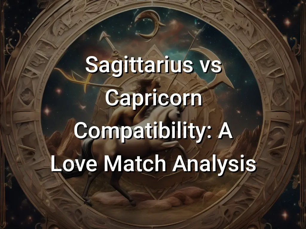 Sagittarius vs Capricorn Compatibility: A Love Match Analysis - Symbol ...
