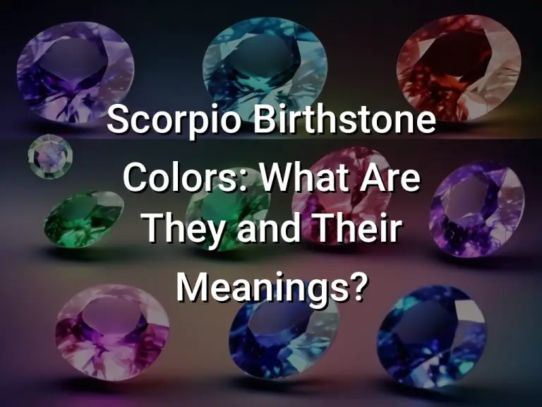 Scorpio Birthstone Colors: What Are They and Their Meanings? - Symbol Genie