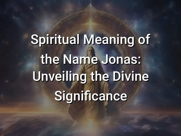 Spiritual Meaning of the Name Jonas: Unveiling the Divine Significance ...