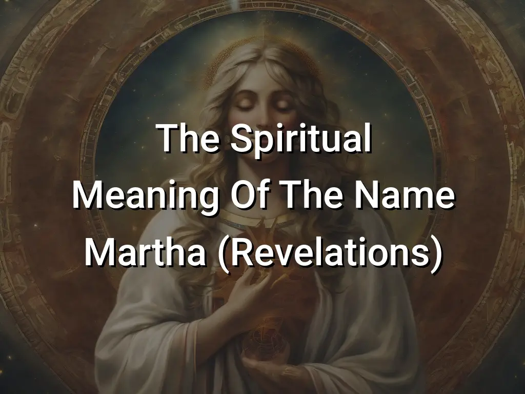 The Spiritual Meaning Of The Name Martha (Revelations) - Symbol Genie