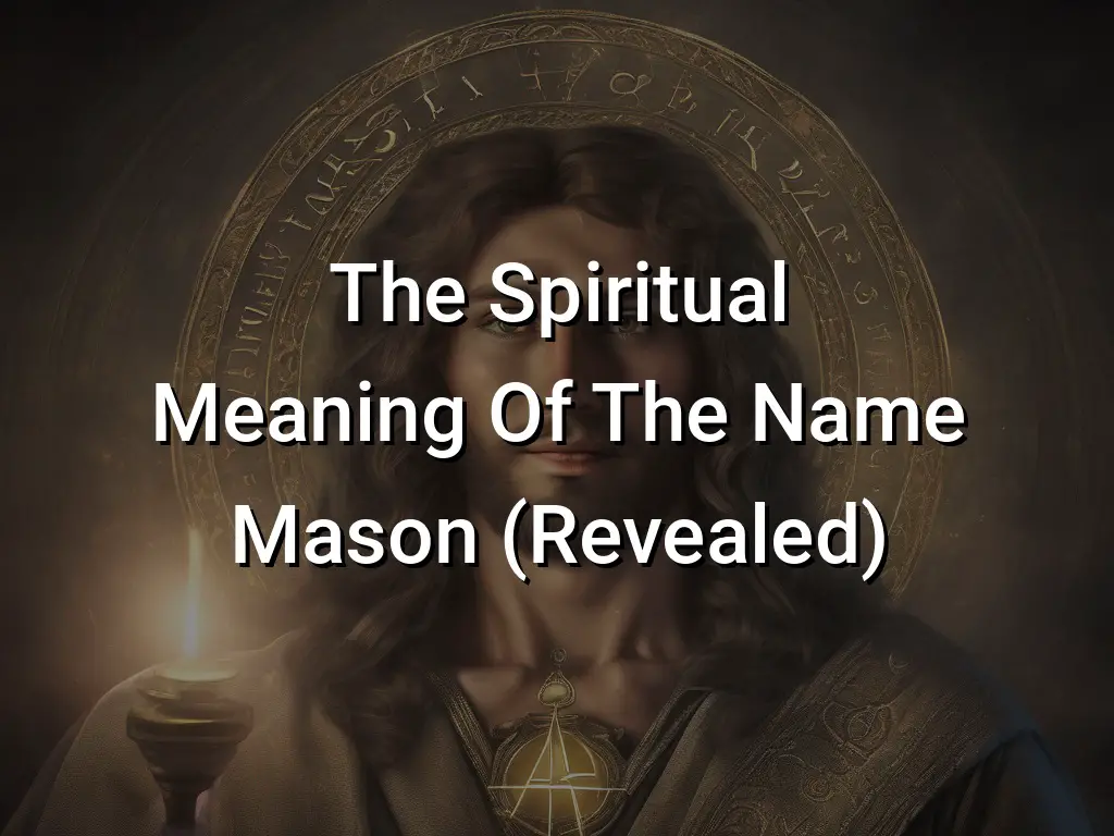 The Spiritual Meaning Of The Name Mason (Revealed) - Symbol Genie