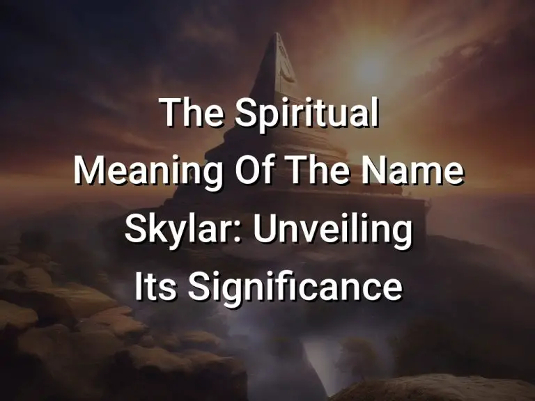 The Spiritual Meaning Of The Name Skylar: Unveiling Its Significance ...