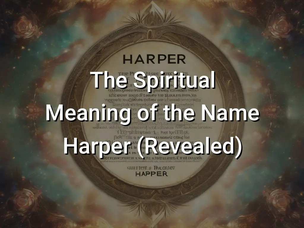 Spiritual Meaning of the Name Harper  