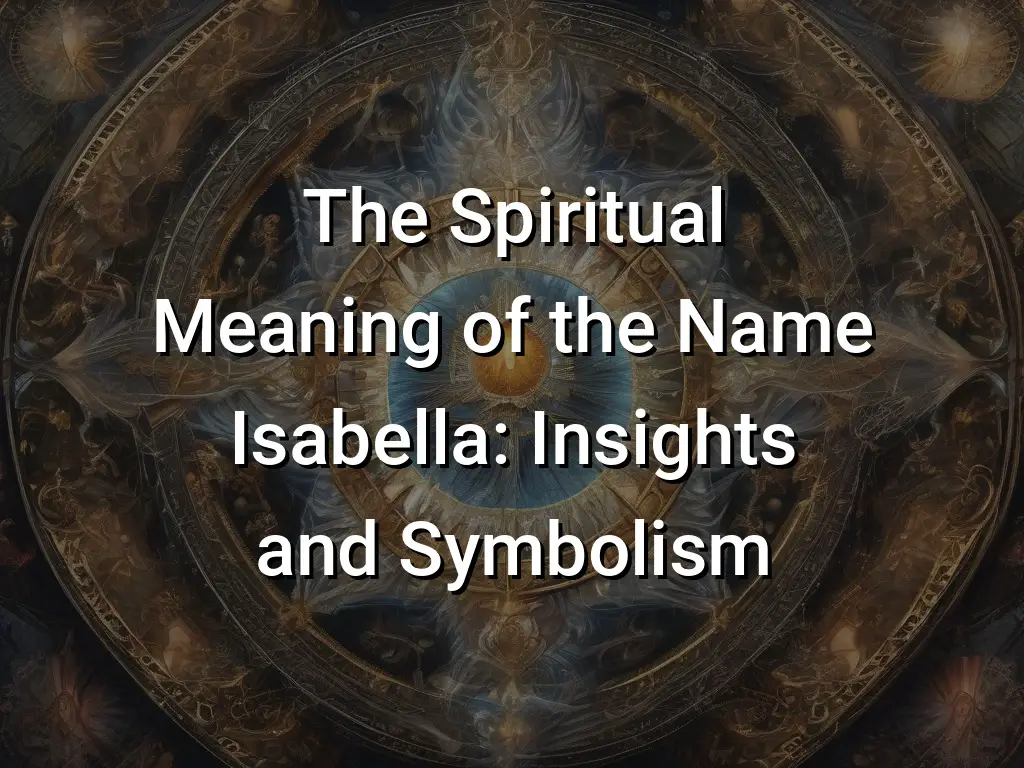 The Spiritual Meaning of the Name Isabella: Insights and Symbolism ...