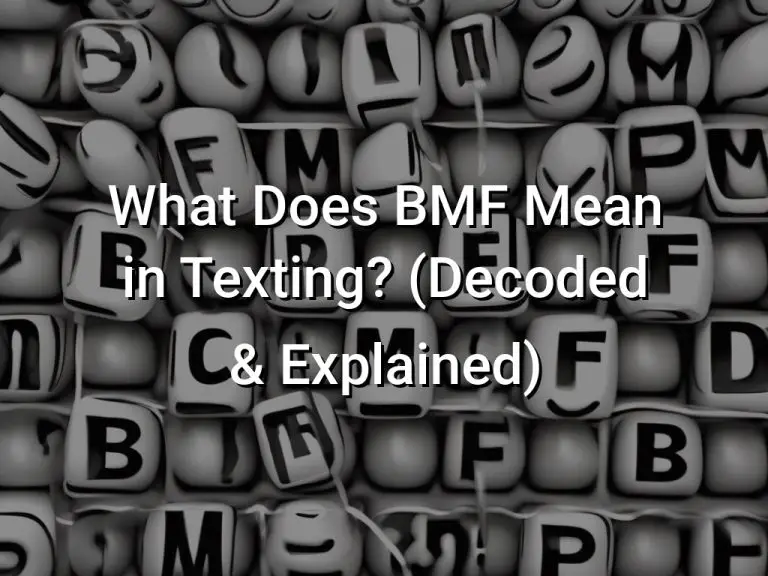 what does bmo mean in texting