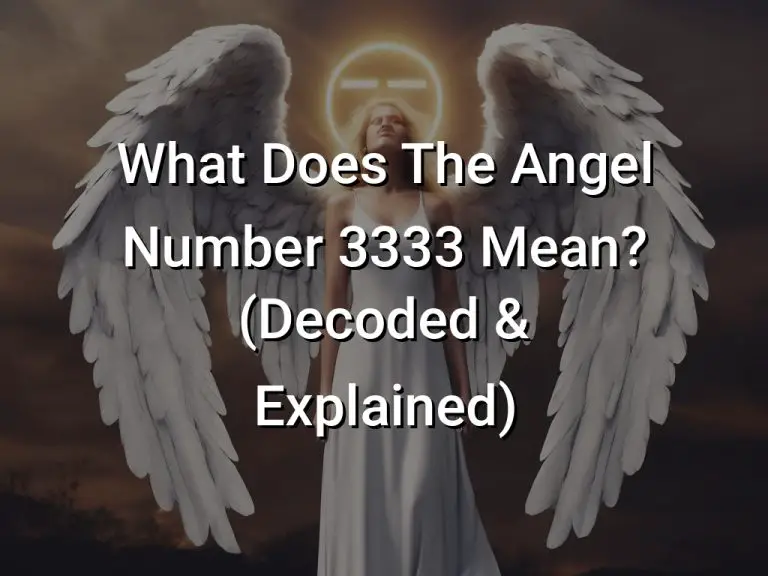 What Does The Angel Number 3333 Mean? (Decoded & Explained) Symbol Genie