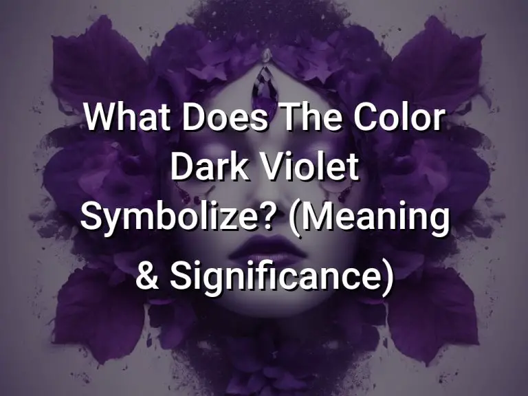 What Does The Color Dark Violet Symbolize (Meaning  Significance)