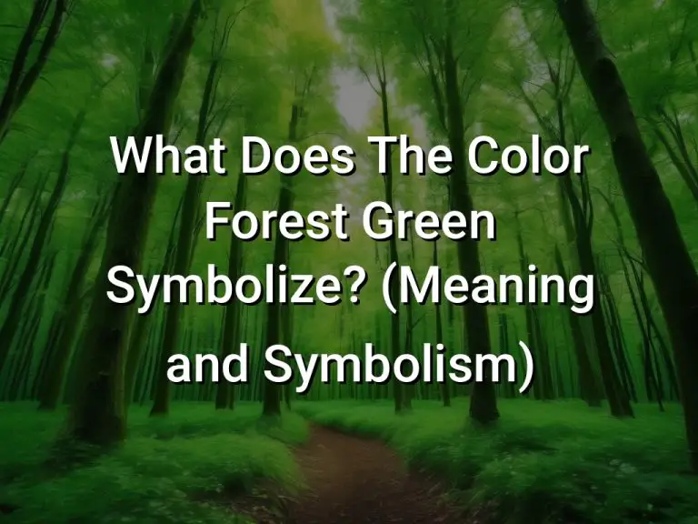 What Does The Color Forest Green Symbolize (Meaning and Symbolism)