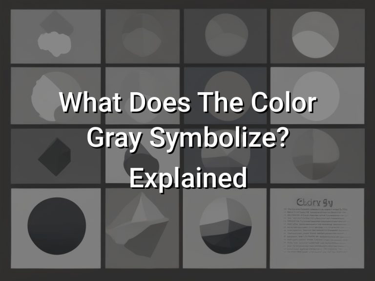 What Does The Color Gray Symbolize Explained