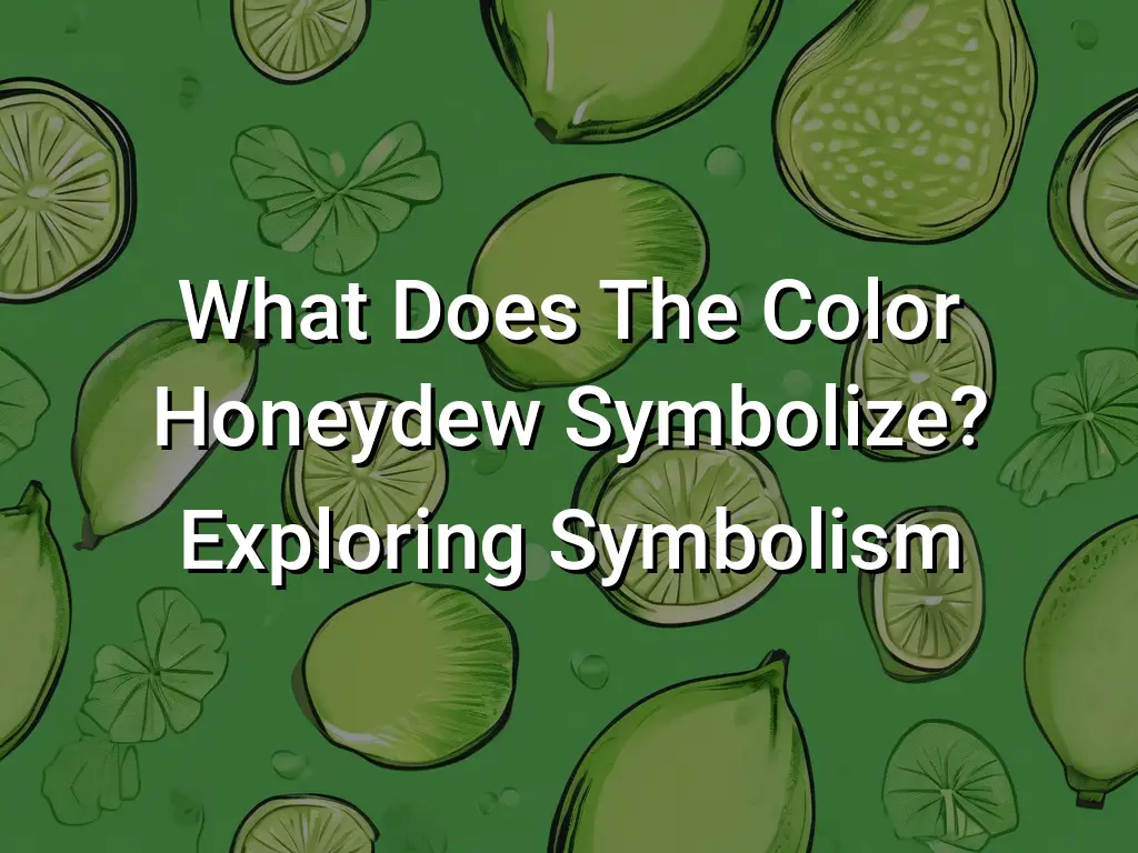 What Does The Color Honeydew Symbolize Exploring Symbolism - Symbol Genie