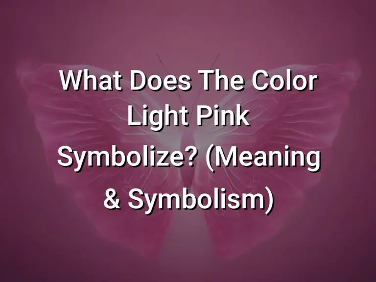 What Does The Color Light Pink Symbolize (Meaning  Symbolism)