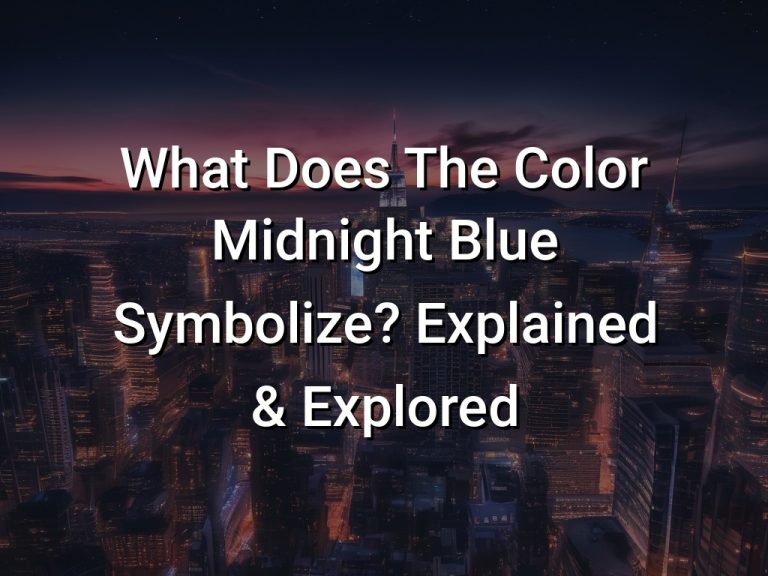What Does The Color Midnight Blue Symbolize Explained  Explored