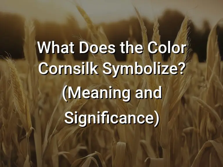 What Does the Color Cornsilk Symbolize (Meaning and Significance)