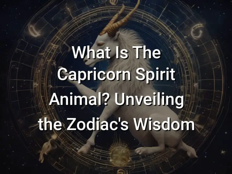 What Is The Capricorn Spirit Animal? Unveiling the Zodiac's Wisdom ...