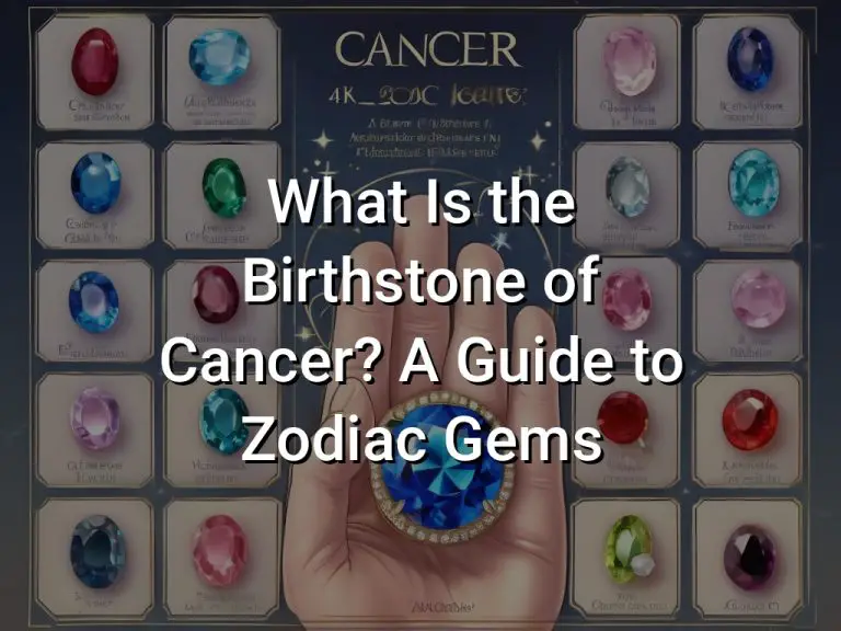What Is the Birthstone of Cancer? A Guide to Zodiac Gems