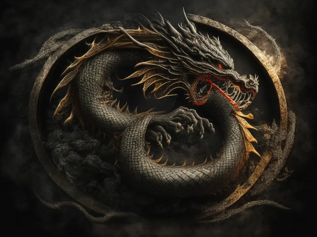 Japanese dragon symbol