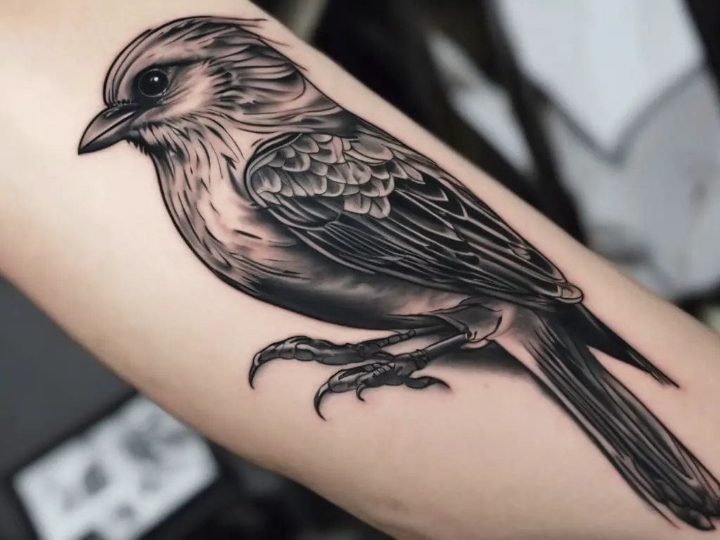 bird tattoo on arm