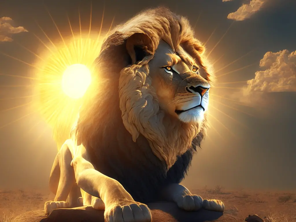 persian lion and sun