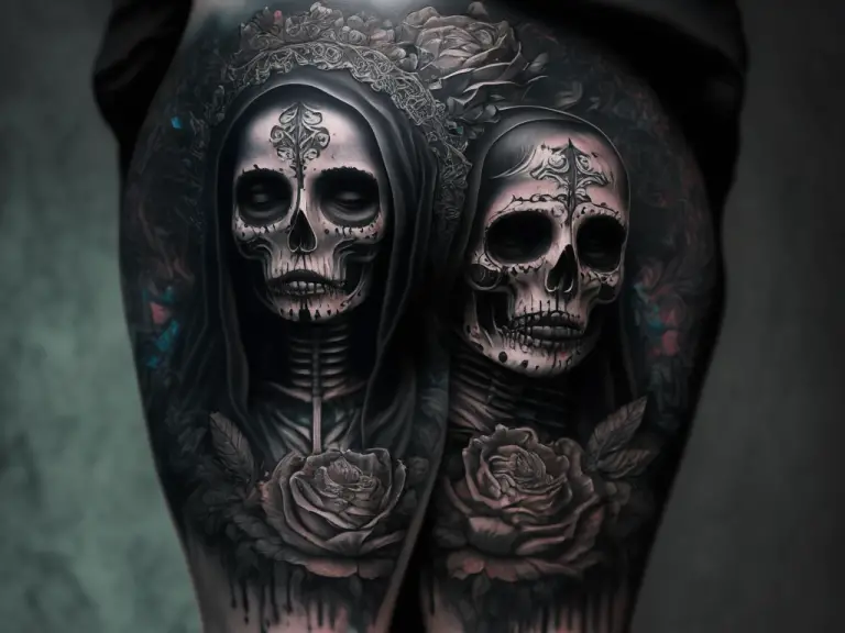 Santa Muerte Tattoo Meaning Symbolism and Interpretations Symbol Genie