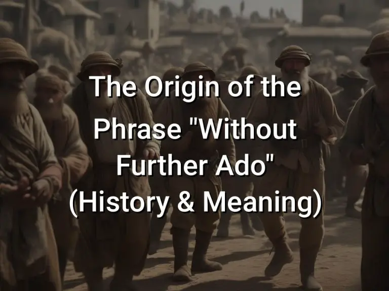 The Origin of the Phrase "Without Further Ado" (History & Meaning