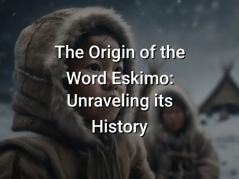 The Origin of the Word Eskimo Unraveling its History Symbol Genie